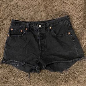Levi’s 501 Black Denim Shorts